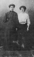 Elna Strom and unidentified family member