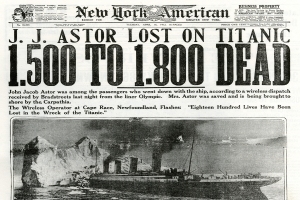 The New York American reports 1500 - 1800 dead